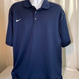 Nike Golf Dri Fit Navy Polo Shirt, XXL